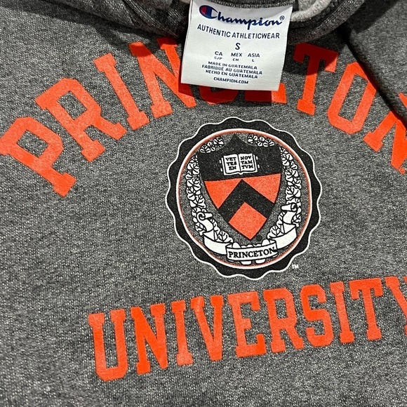 Women's Princeton University Tigers NCAA College Champion Hoodie Sweatshirt - Picture 6 of 7